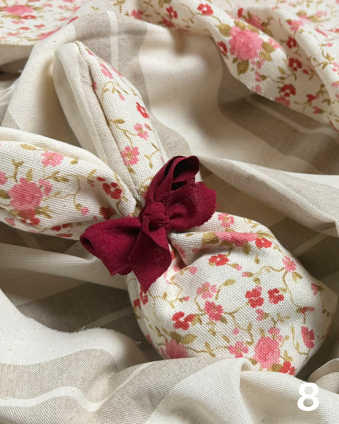 Hasenkorb zu Ostern nähen: Bügen & Fertigstellen